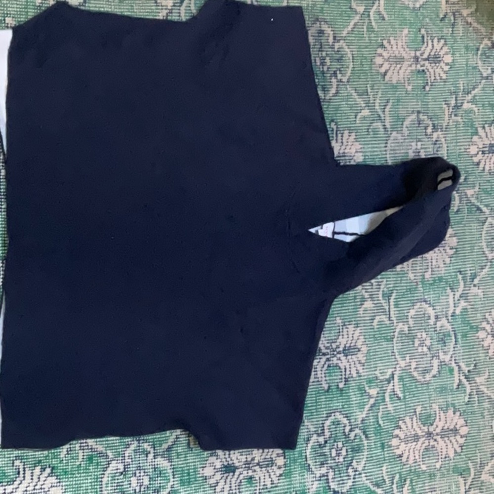 navy blue pullover